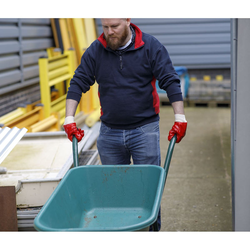 Worksafe Worksafe PVC Knit Wrist Gloves, Large - Pack of 12 Pairs 9106L/12 Worksafe - Dynamic Drive