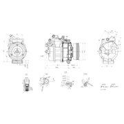Hella Air Conditioning Compressor fits Audi A4 B6 2000-2004 1.9