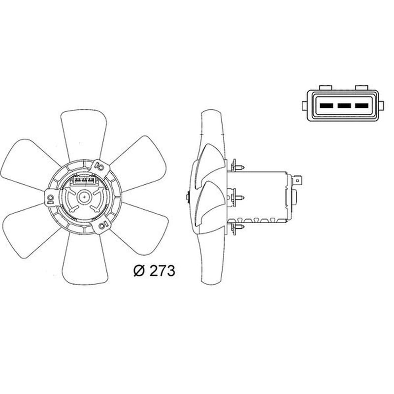 Mahle Engine Cooling Fan CFF 7 000S