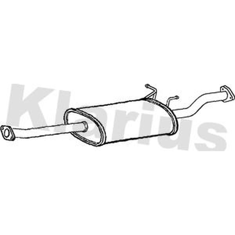 Klarius Box With Centre Pipe Centre fits Mitsubishi Shogun IV 2006-2007 3.2