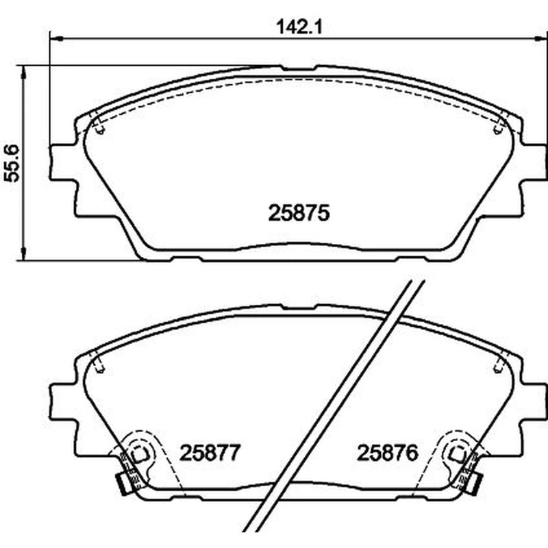 Mintex Front & Rear Pads fits Mazda 3 2014-2019 2.0