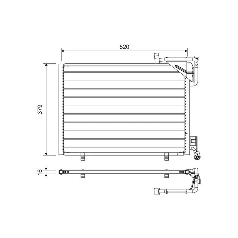 Valeo Air Conditioning Condenser 814297