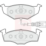 Apec Front Brake Pad Set fits Skoda Fabia I 1999-2008 1.0 1.2