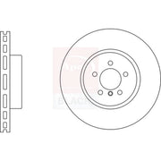Apec Black Front Brake Vented Discs & Pads fits BMW 5 2009-2017