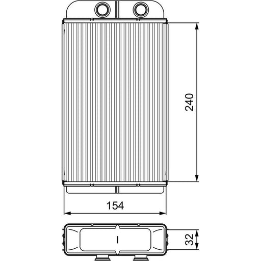 Valeo Heater Matrix Core Heat Exchanger 812282