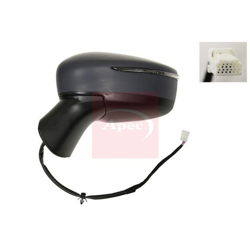 Apec Door / Wing Mirror Left fits Nissan Note 2012-2016 1.2 1.5