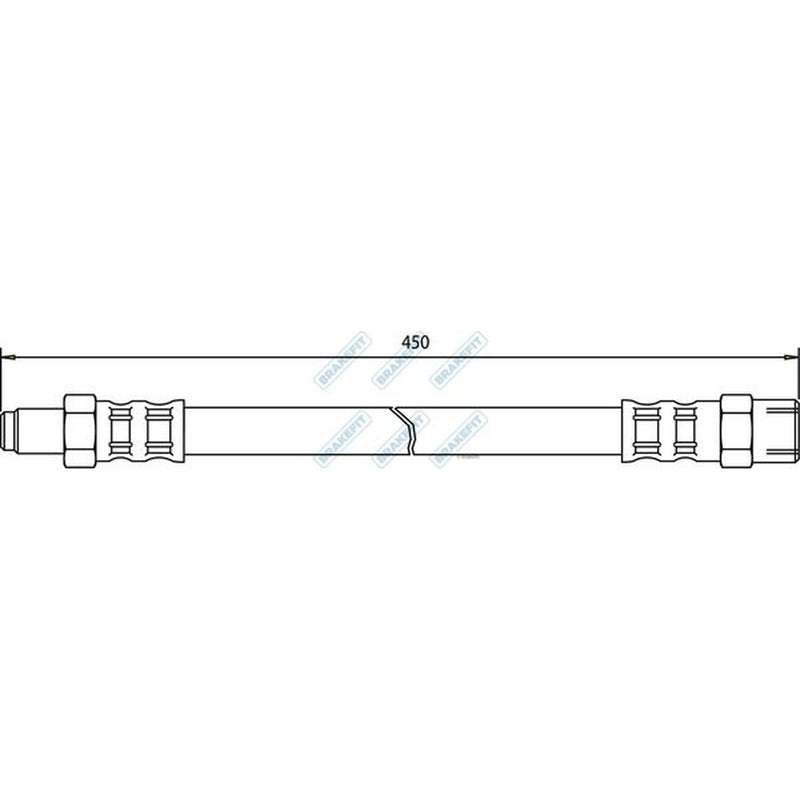 Apec Brake Hydraulic Hose Line Rear fits Mercedes-Benz G-Class 1982-1997