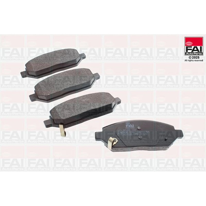 FAI Front Brake Pad Set fits Opel Karl 2015-2019 1.0