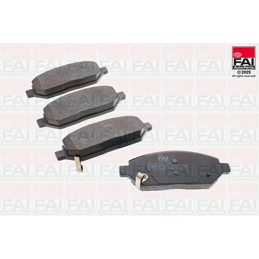 FAI Front Brake Pad Set fits Opel Karl 2015-2019 1.0