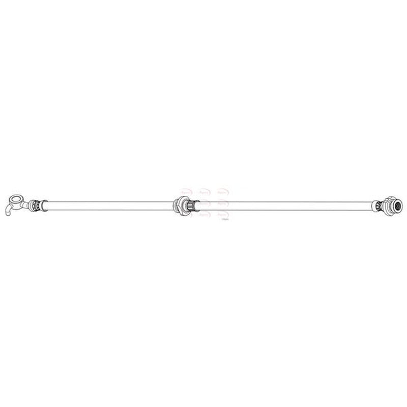 Apec Brake Hydraulic Hose Line Front Left fits Nissan Micra V 2016 on