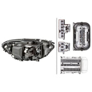 Hella Headlight Headlamp LED Left fits BMW 1 Sports Hatch 2011-2019