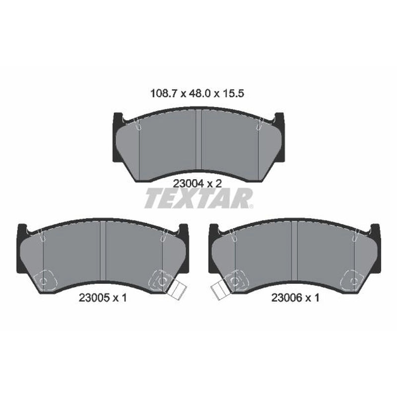 Textar Front Brake Pad Set 2300401