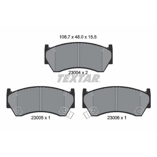 Textar Front Brake Pad Set 2300401