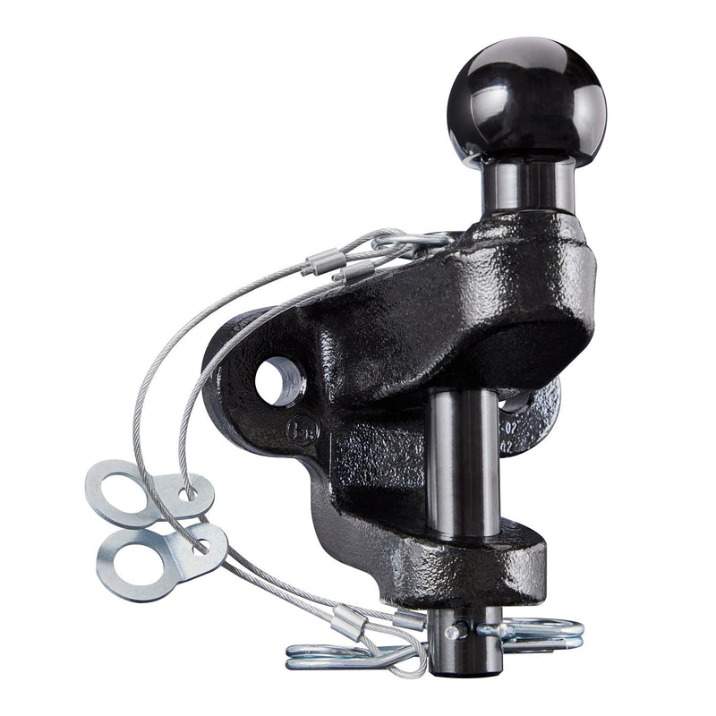 Tow Bar Ball and Pin Coupling 50mm Tow Hitch E approved Tow Jaw Black Ring Automotive  - Dynamic Drive