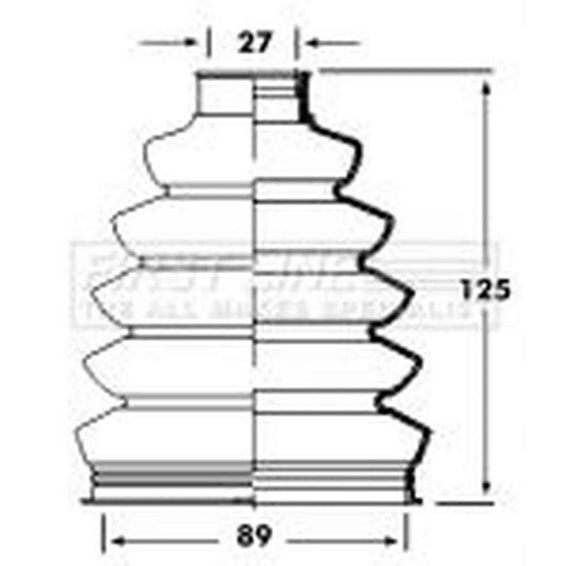 First Line Drive Shaft Bellow Kit Front Left Thermoplast fits Citroën C5 III