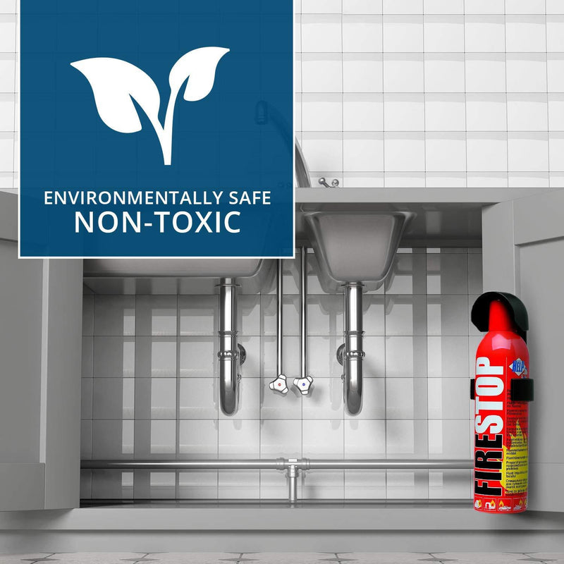 Compact Fire Stop Extinguisher Flame Retardant Home Caravan Car Van Boat 400ml Fire Stop  - Dynamic Drive