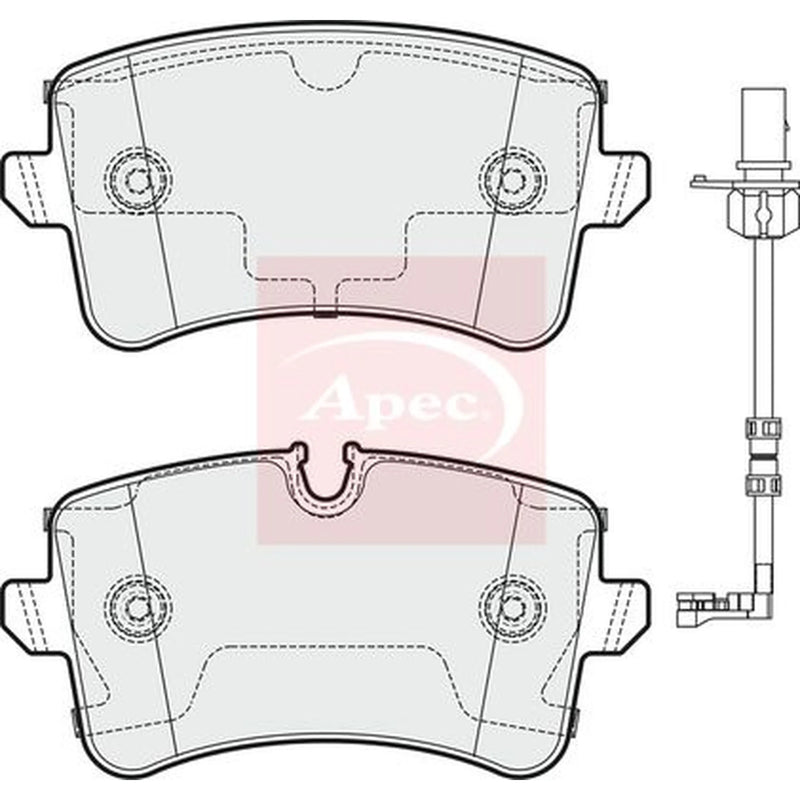 Apec Rear Brake Pad Set PAD1778