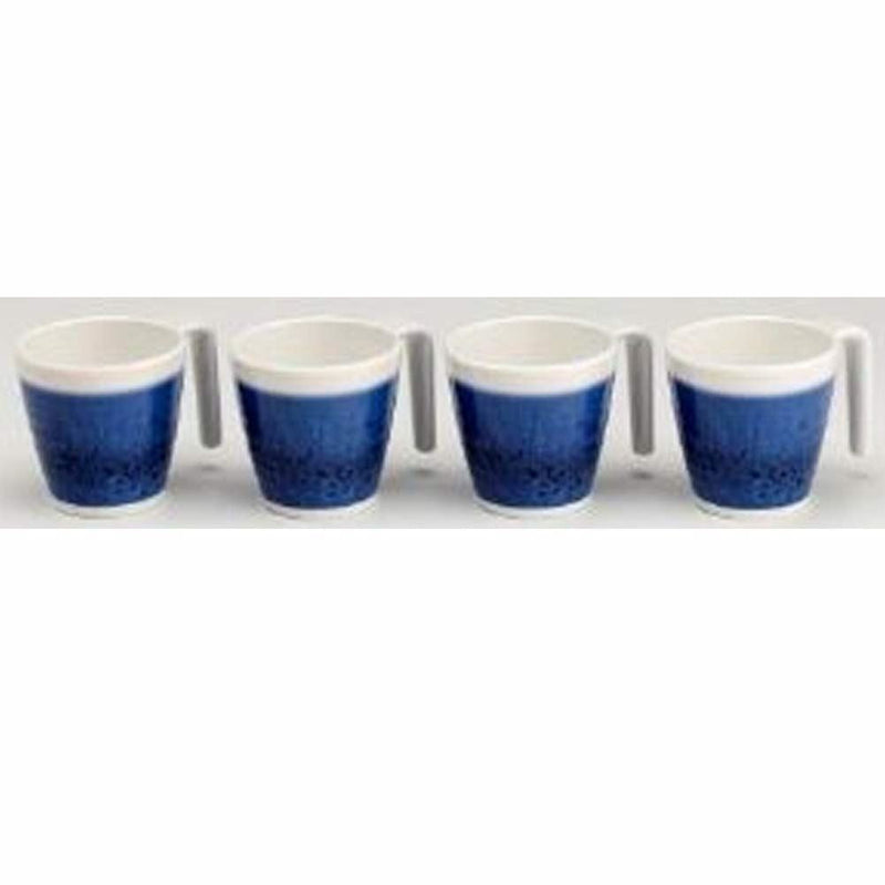 Flamefield Azure Melamine 4 Piece Camping Caravan Mug / Cup Set Flamefield - Dynamic Drive