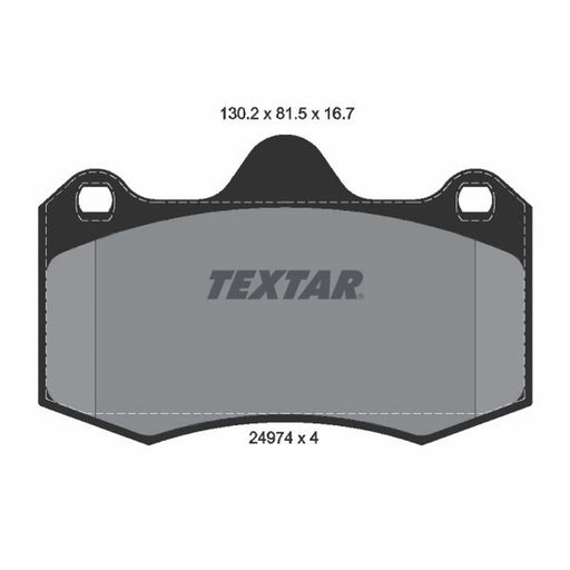 Textar Front Brake Pad Set 2497401