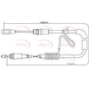 Apec Handbrake Cable Right Rear fits Ford Transit Platform 2006-2014 2.2 2.4 3.2