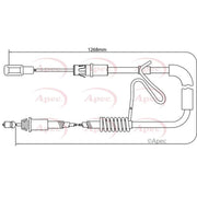 Apec Handbrake Cable Right Rear CAB1191