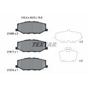 Textar Front Brake Pad Set 2156801