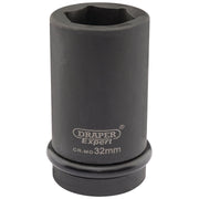 Draper Expert HI-TORQ 6 Point Deep Impact Socket, 1" Sq. Dr., 32mm Draper - Dynamic Drive