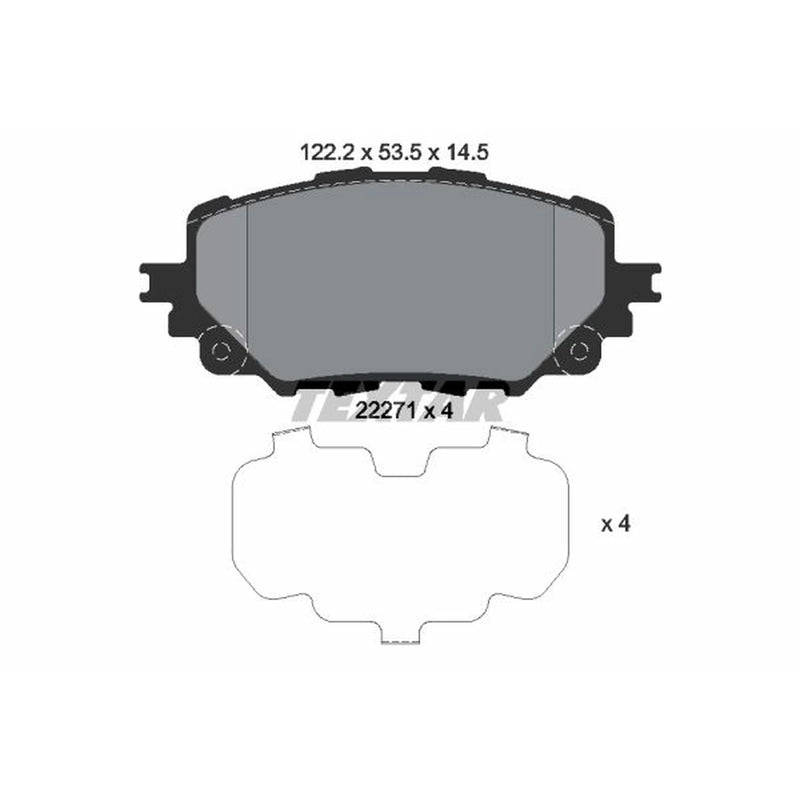Textar Front Brake Pad Set 2227101