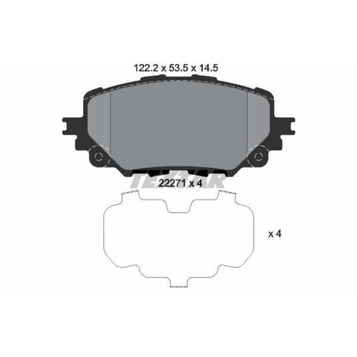 Textar Front Brake Pad Set 2227101