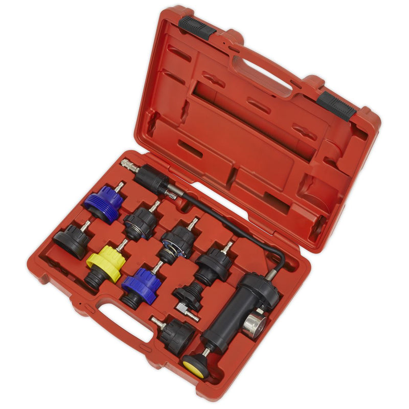Sealey Cooling System Pressure Test Kit 10pc VS0013 Sealey - Dynamic Drive