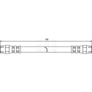 Apec Brake Hydraulic Hose Line Rear fits Seat Toledo 1991-1999 1.6 1.8 1.9