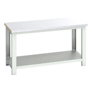 Bott Cubio Bench with Shelf, Steel Clad Top 1500 x 750mm - 41003667.16V