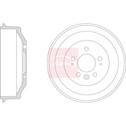 Apec Brake Drum Assembly Rear DRM9207