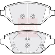 Apec Front Brake Pad Set fits Opel Karl 2015-2019 1.0