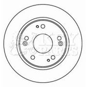 Key Parts Rear Brake Solid Discs & Pads fits Honda Civic VIII 2005-2012