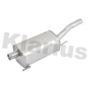 Klarius Box With Tail Pipe Rear fits Opel Combo Box Body/Mpv 2004 on 1.7