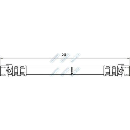 Apec Brake Hydraulic Hose Line inner BHO4163