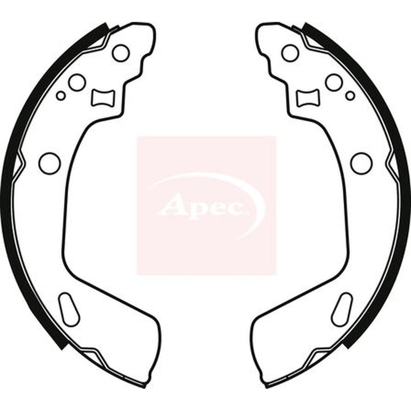 Apec Brake Shoe Set Axle Kit fits Suzuki Swift III 2010-2017 1.2 1.3