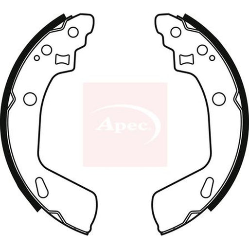 Apec Brake Shoe Set Axle Kit fits Suzuki Swift III 2010-2017 1.2 1.3