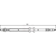 Apec Brake Hydraulic Hose Line Front fits Ford Ka 1996-2008 1.3