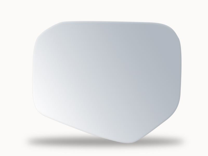 Summit Stick-On Standard Mirror Glass fits Mitsubishi L200 2006 On LHS Summit - Bars 4 Cars