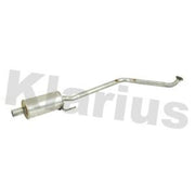 Klarius Box With Centre Pipe Centre fits Opel Karl 2015-2019 1.0