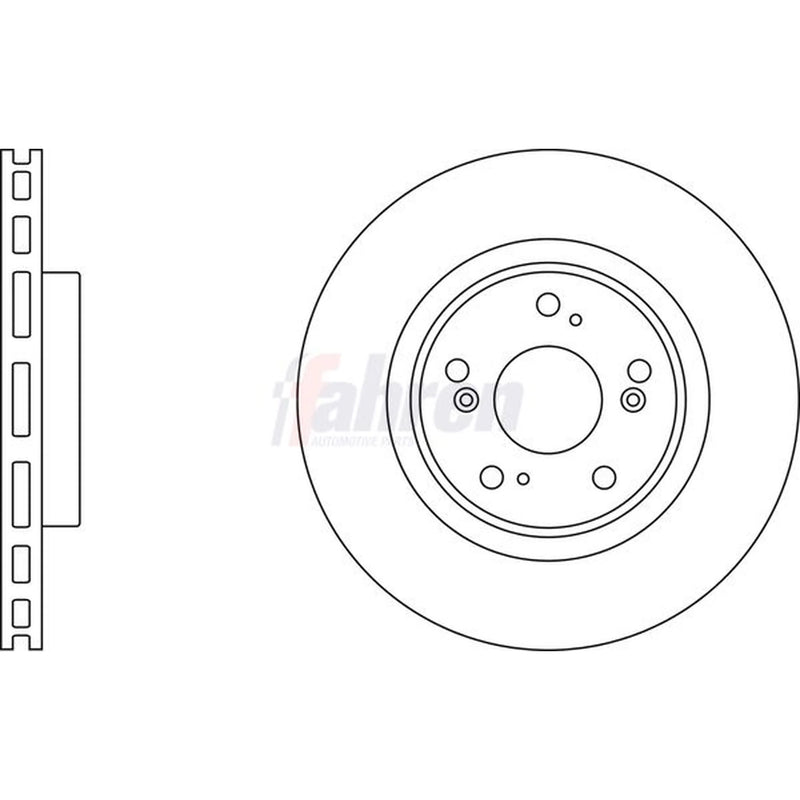 Fahren Front & Rear Brake Discs & Pads fits Honda Civic VII 2001-2005 2.0