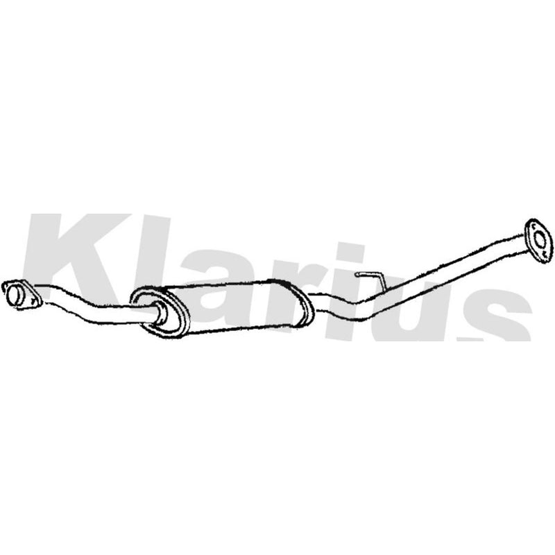 Klarius Box With Centre Pipe Centre fits Toyota Celica 1993-1999 1.8