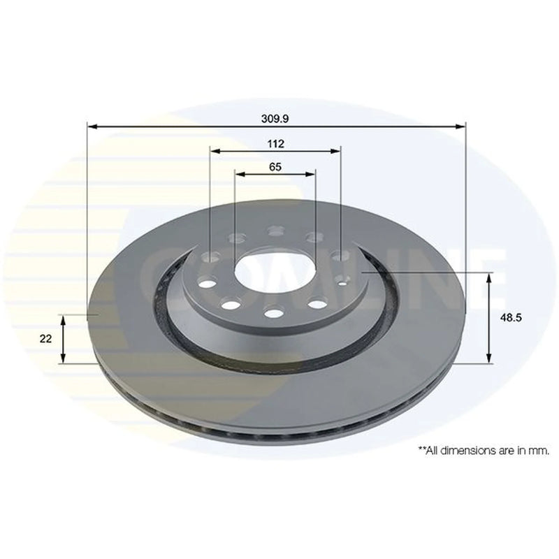 Comline Front & Rear Brake Discs & Pads fits Seat Leon St 2015-2020 1.0 2.0