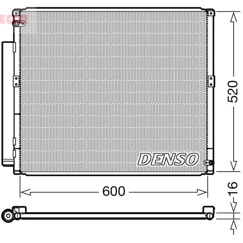 Denso Air Conditioning Condenser fits Toyota Land Cruiser Colorado 1996-2002 3.0