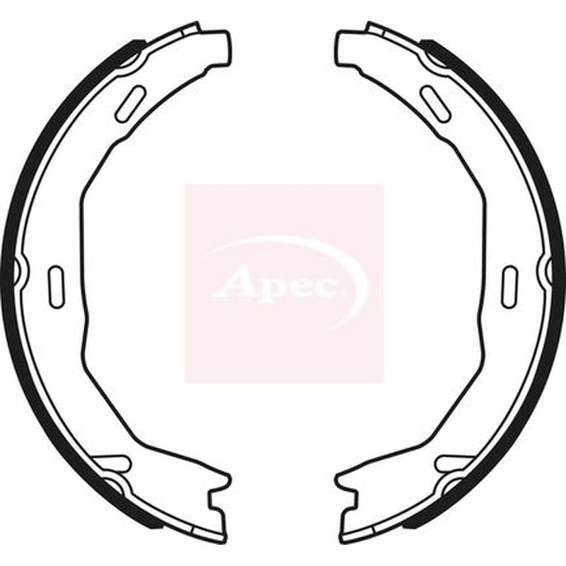 Apec Parking Brake Shoe Set fits Mercedes-Benz C-Class 2007-2014