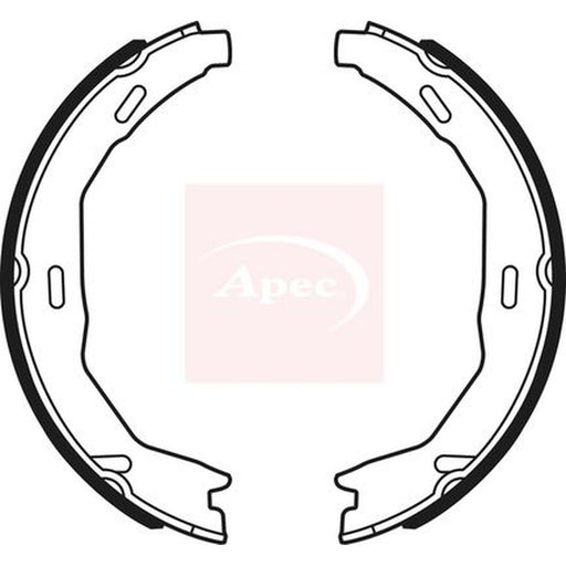 Apec Parking Brake Shoe Set fits Mercedes-Benz C-Class 2007-2014