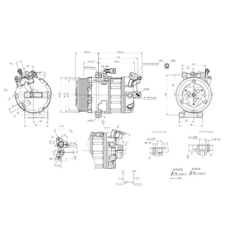 Hella Air Conditioning Compressor 8FK 366 201-341