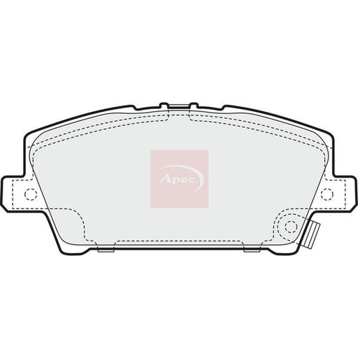 Apec Front Brake Pad Set fits Honda Civic VIII 2005-2012 1.4 1.8 2.2